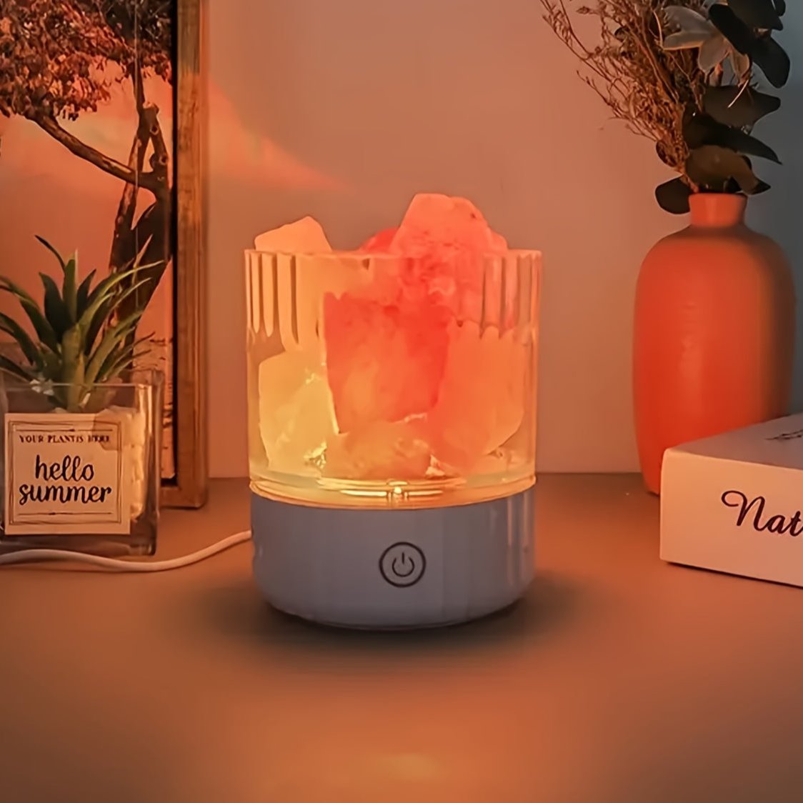 Himalayan Salt Lamp - Soft, Cozy Color-Changing Night Light for Romantic Ambiance - Default Title
