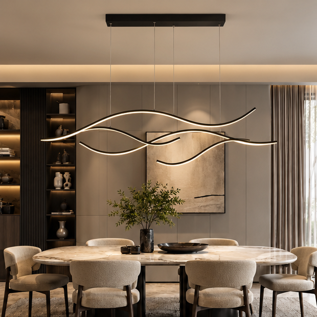 Royelux Modern LED Dimmable Pendant Light - Adjustable Hanging Fixture
