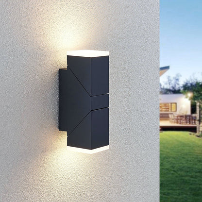 Royelux 22cm Anthracite Outdoor LED Wall Sconce - IP54 Weatherproof Up Down Light