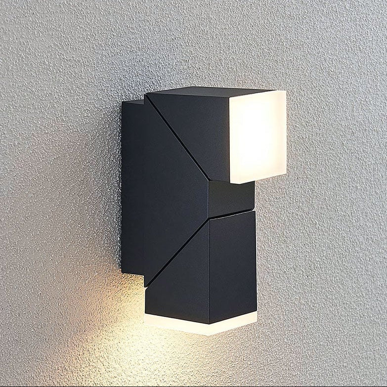 Royelux 22cm Anthracite Outdoor LED Wall Sconce - IP54 Weatherproof Up Down Light