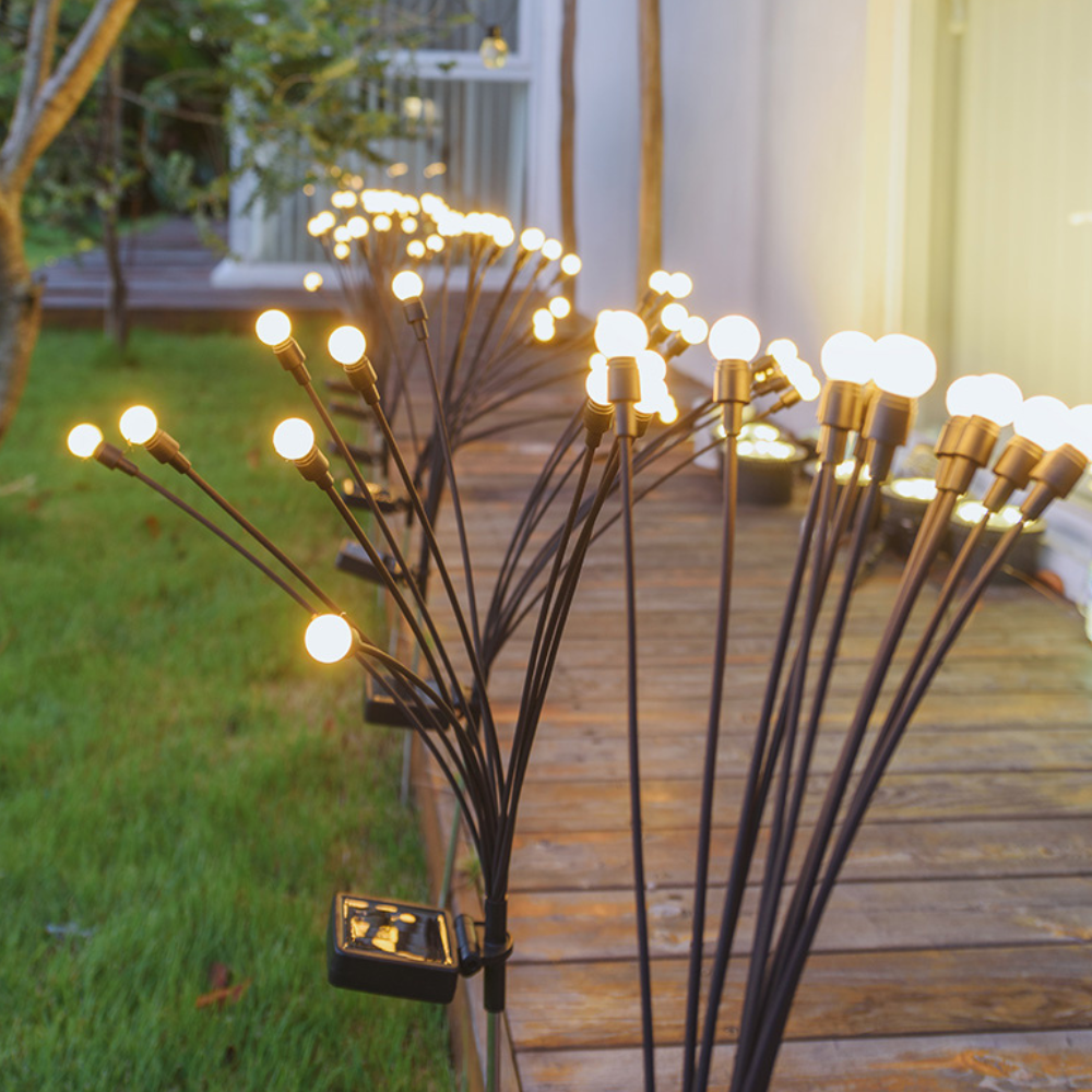 RoyaleGlow Swaying Solar Powered Firefly Lights for Outdoor Garden