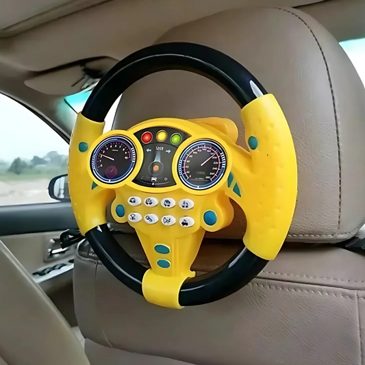 Luxora Kid's Electric Simulation Steering Wheel Suction Attachment