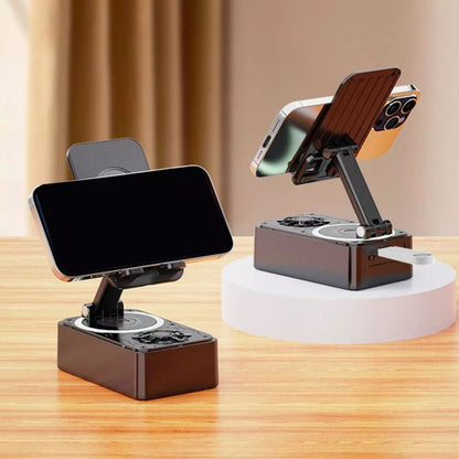 Royaleva 4-in-1 Phone Stand with Bluetooth Speaker