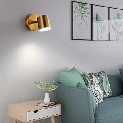 Lumora Copper LED Wall Sconce Modern Minimalist Wall Light For Living Room And Hallway