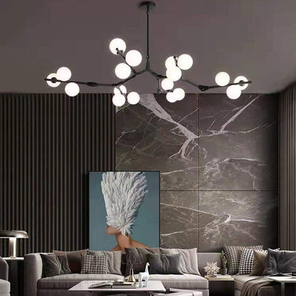 Royelux Modern Branch Bubble Chandelier-Glass Sphere Fixture