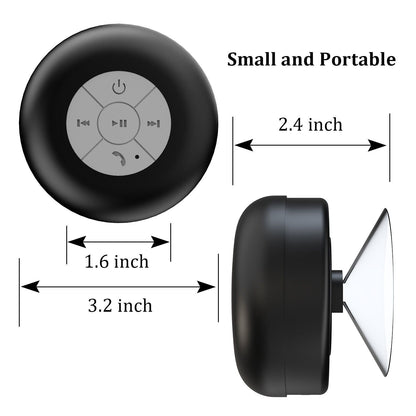 Luxora Waterproof Bluetooth Shower Speaker with Suction Cup