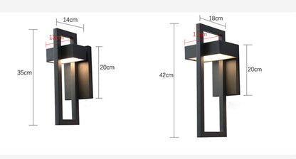 Royelux Modern LED Outdoor Wall Sconce | Waterproof IP65 Outdoor LED Wall Lighting
