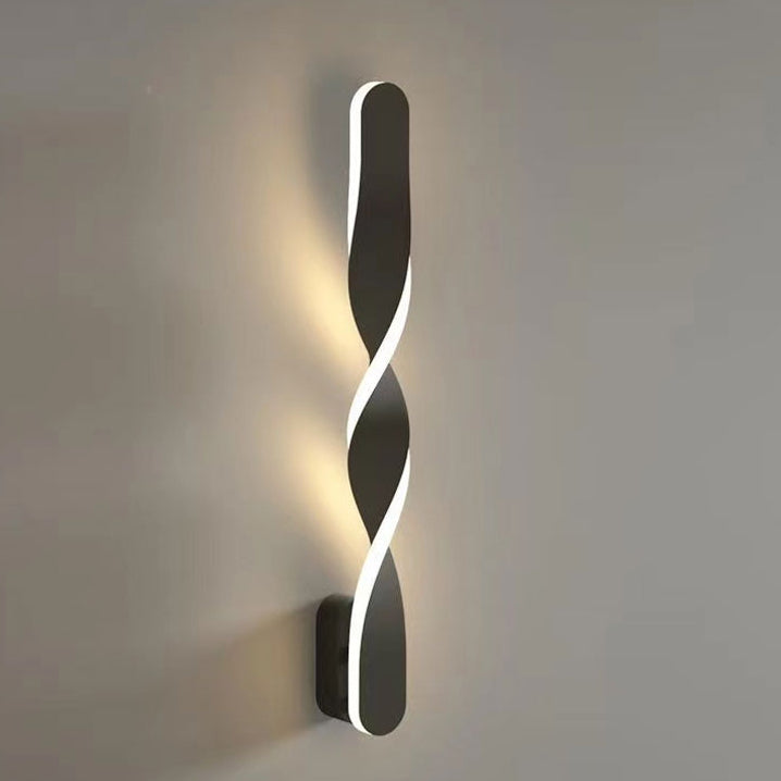 Royelux Modern Spiral LED Wall Sconce - Dimmable Minimalist Wall Light