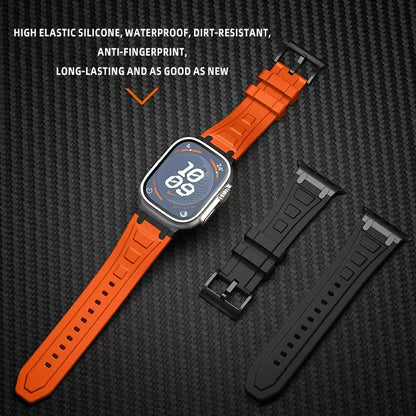 RoyaleGlow Armor Silicone Band For Apple Watch 42-49mm