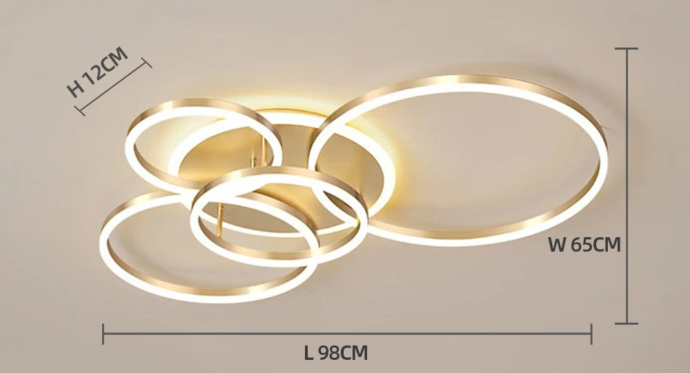 Luxora Floating Ring LED Ceiling Lamp - Modern Minimalist Ambient Fixture