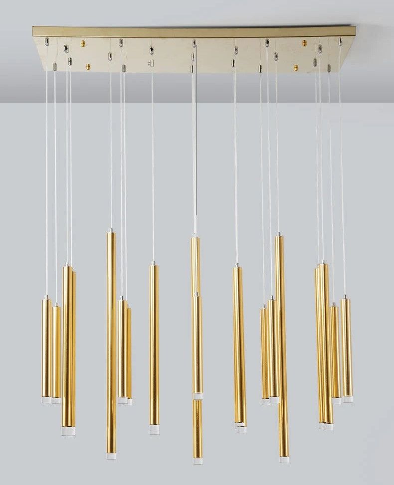 Royelux Modern LED Cascade Chandelier for Dining Room Table Lighting