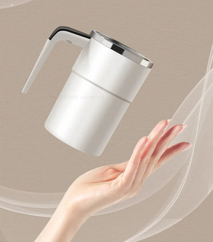 Royaleva Rechargeable Self-Stirring Coffee Mug – Portable Electric Stainless Steel Mixer for Effortless Brewing