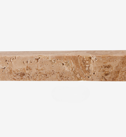 RoyaleGlow Dimmable LED Wall Sconce - Natural Yellow Travertine Wabi-Sabi Lighting