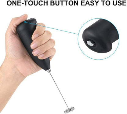 RoyaleGlow Electric Milk Frother for Creamy Foam