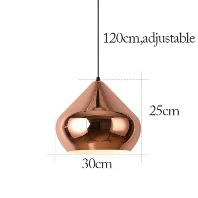 Royelux Modern Copper Pendant Light for Kitchen Island Dining Room Entryway Lighting
