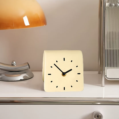 Rayvia Silent Ceramic Desk Clock - Modern Nordic Home Office Tabletop Clock