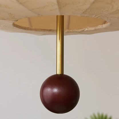 LuxRoyale Modern Farmhouse Lantern Pendant Light-Beige Wood Bead Fixture