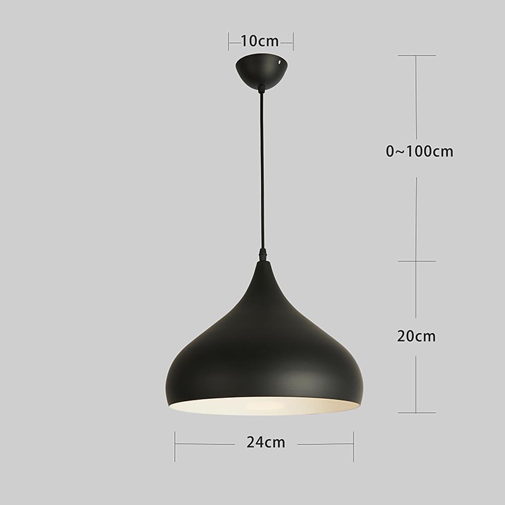 9 inch LED Halogen Incandescent Metal Dome Bowl 1-light Pendant Downlight Lighting 7