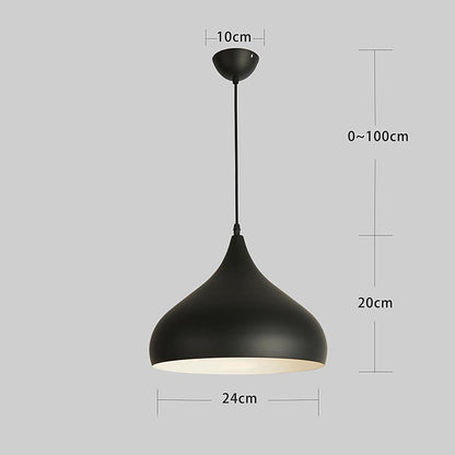 9 inch LED Halogen Incandescent Metal Dome Bowl 1-light Pendant Downlight Lighting 7