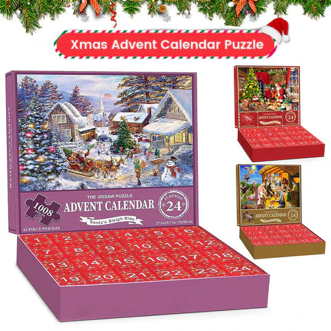 Royaleva Christmas Jigsaw Advent Calendar Puzzle Blind Box 24 Parts