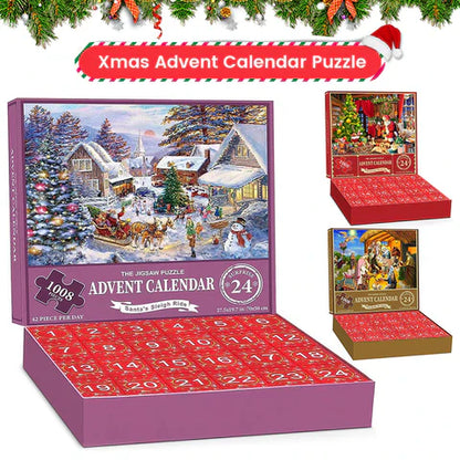 Royaleva Christmas Jigsaw Advent Calendar Puzzle Blind Box 24 Parts