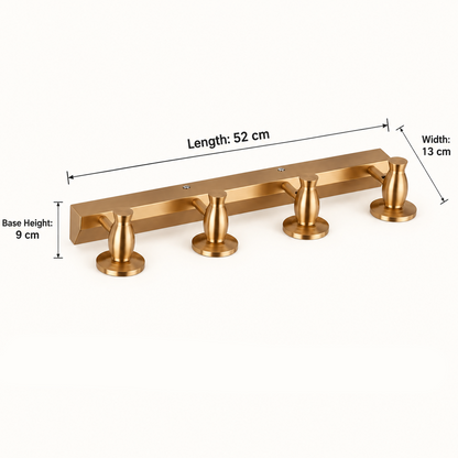 LuxRoyale Modern Gold Bathroom Vanity Light - Adjustable Wall Fixture with Dimmable LED