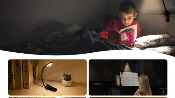 Royaleva Reading Lamp Book Clamp with Adjustable Brightness
