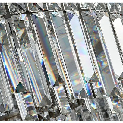 RoyaleGlow Modern Crystal Flush Mount Ceiling Light for Luxury Hotel, Living Room, Bedroom