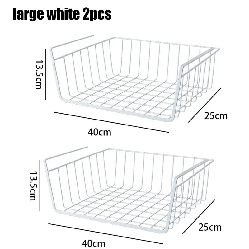 Rayvia Storage Hanging Basket – Multi-Functional Wire Organizer for Kitchen & Bathroom