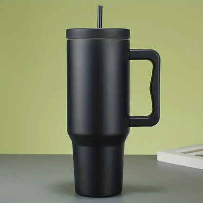 Luxora Trendy Stainless Steel Insulated Water Bottle with Straw and Handle