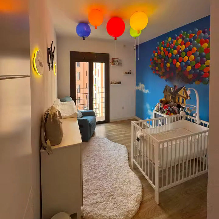 RoyaleGlow Kids Colorful Balloon Ceiling Light Modern Nursery Room Decor