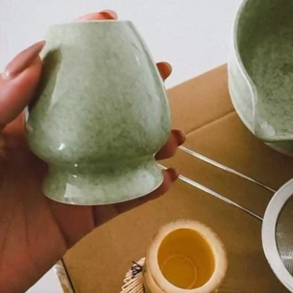 RoyaleGlow Japanese Matcha Tea Ceremony Set with Bowl, Whisk & Accessories