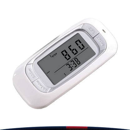 Luxora Walking 3D Pedometer with Clip and Strap Plus 30 Days Memory Accurate Step Counter