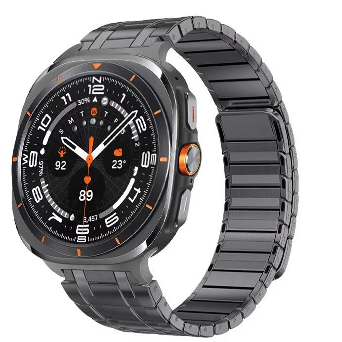 RoyaleGlow AP Frosted Stainless Steel Magnetic Band For Samsung Watch 7 Ultra