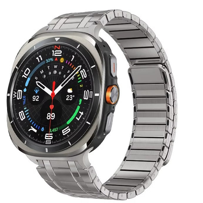 RoyaleGlow AP Frosted Stainless Steel Magnetic Band For Samsung Watch 7 Ultra