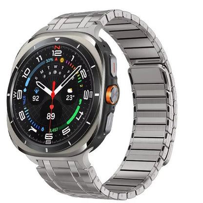 RoyaleGlow AP Frosted Stainless Steel Magnetic Band For Samsung Watch 7 Ultra