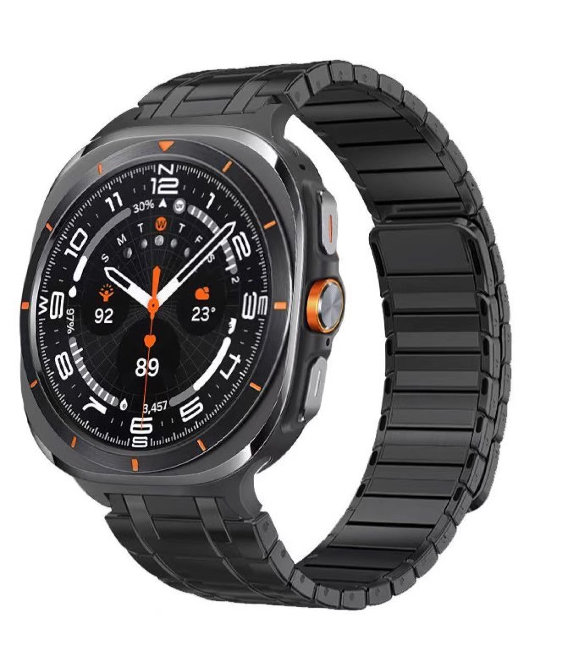 RoyaleGlow AP Frosted Stainless Steel Magnetic Band For Samsung Watch 7 Ultra