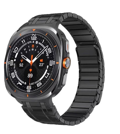 RoyaleGlow AP Frosted Stainless Steel Magnetic Band For Samsung Watch 7 Ultra