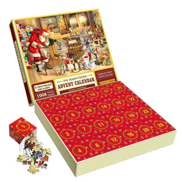 Royaleva Christmas Jigsaw Advent Calendar Puzzle Blind Box 24 Parts