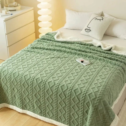 A Tapestry Blanket Tafurong Blanket Lamb Wool Blanket Thickened Warm Leisure Blanket Office Nap Blanket 1