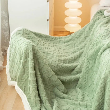 A Tapestry Blanket Tafurong Blanket Lamb Wool Blanket Thickened Warm Leisure Blanket Office Nap Blanket 2