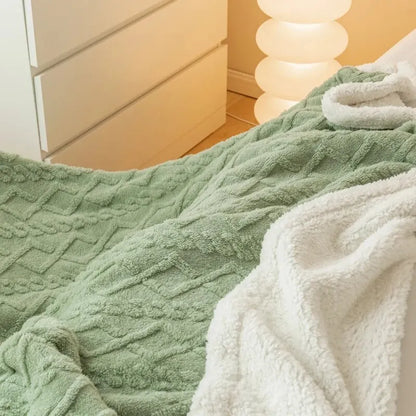 A Tapestry Blanket Tafurong Blanket Lamb Wool Blanket Thickened Warm Leisure Blanket Office Nap Blanket 5