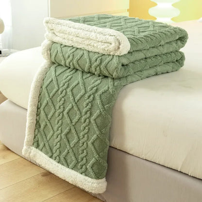 A Tapestry Blanket Tafurong Blanket Lamb Wool Blanket Thickened Warm Leisure Blanket Office Nap Blanket 9