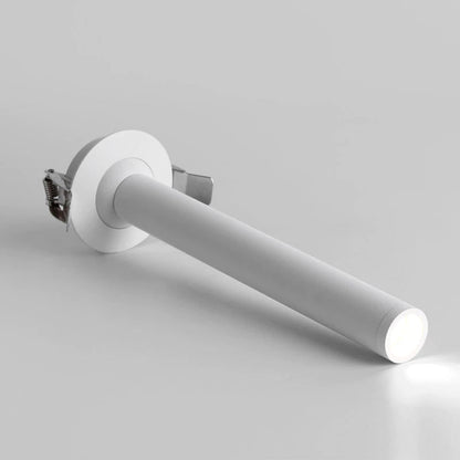 RoyaleGlow Adjustable Recessed LED Spotlight, Long Aluminium Cylinder Ceiling Light