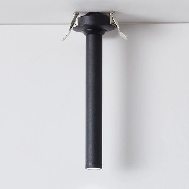 RoyaleGlow Adjustable Recessed LED Spotlight, Long Aluminium Cylinder Ceiling Light