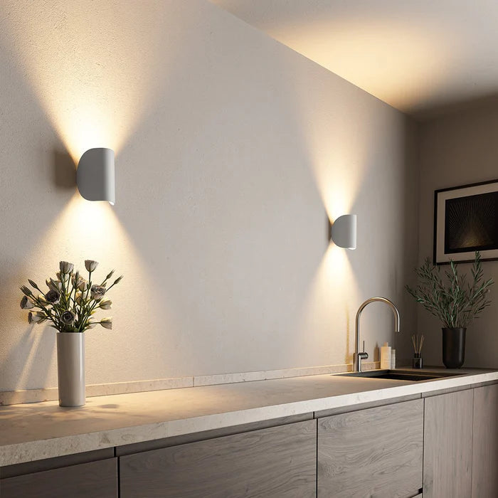 LuxRoyale Adjustable Up Down LED Wall Light, Warm Ambient Modern Lamp
