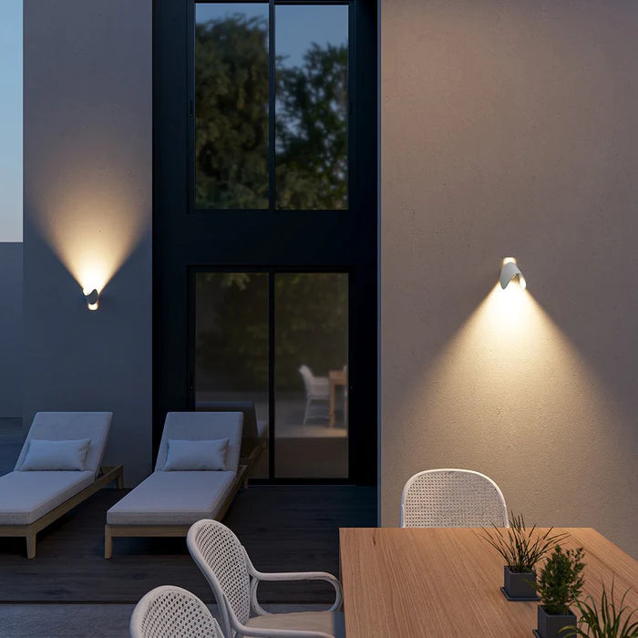 LuxRoyale Adjustable Up Down LED Wall Light, Warm Ambient Modern Lamp