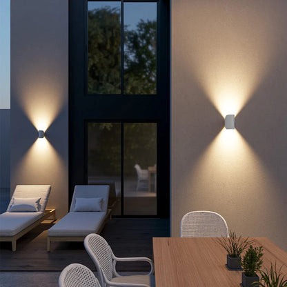LuxRoyale Adjustable Up Down LED Wall Light, Warm Ambient Modern Lamp