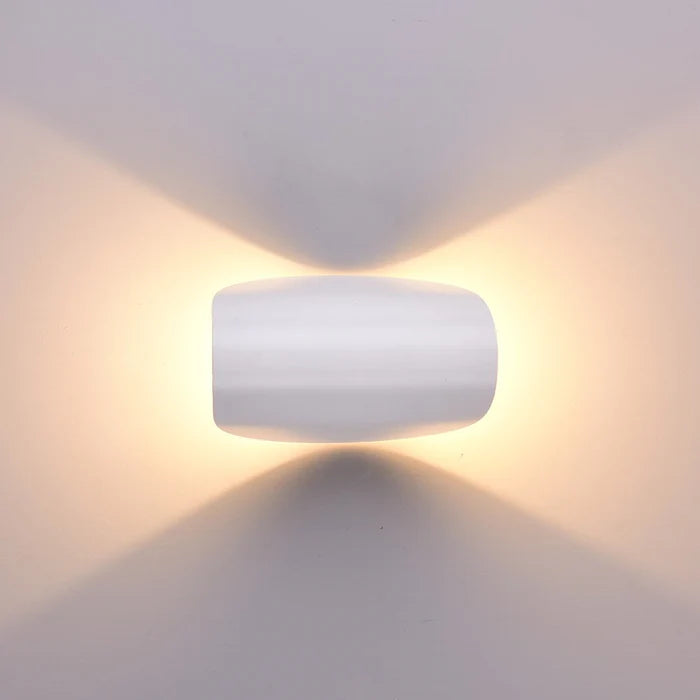 LuxRoyale Adjustable Up Down LED Wall Light, Warm Ambient Modern Lamp