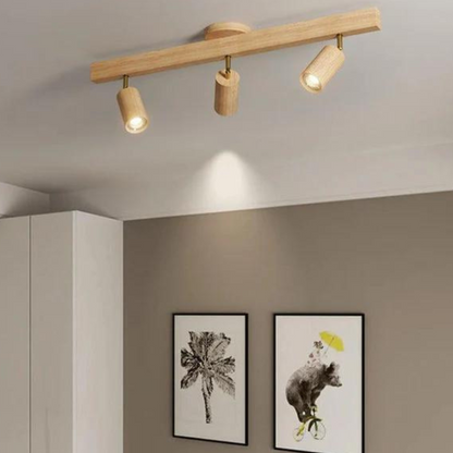 Adjustable Wooden Ceiling Spotlight - EcoLux 3